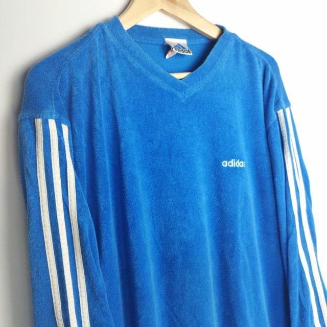 Adidas Men's Sweatshirt - Blue - M on Productcaster.