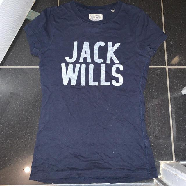 Jack Wills Women's T-shirt - Navy - 8 on Productcaster.