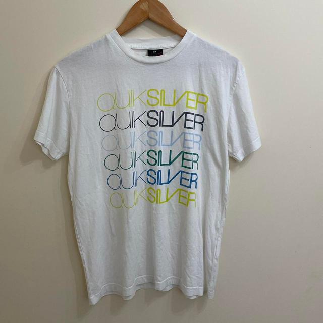 Quiksilver Men's T-shirt - White - M on Productcaster.