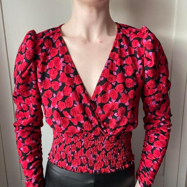 Preloved Women's Blouse - Red - XS on Productcaster.