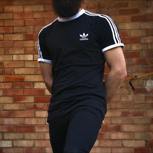 Adidas Men's T-shirt - Black - S on Productcaster.