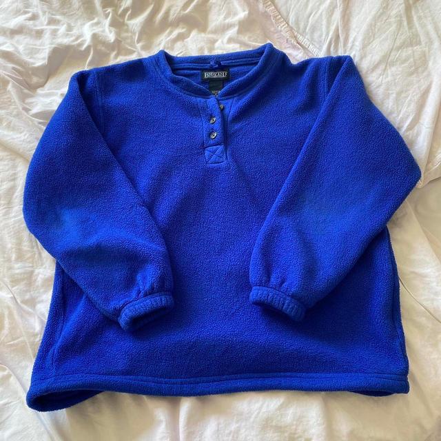 Lands' End Women's Sweatshirt - Blue - 8 on Productcaster.