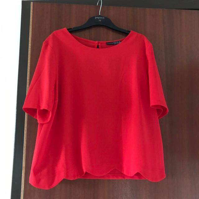 Primark Women's Blouse - Red - 16 on Productcaster.