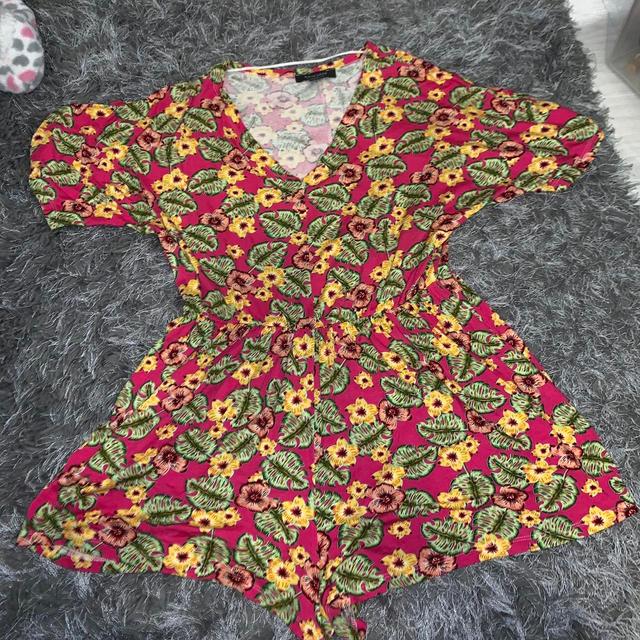 Primark Women's Dress - Pink/Multi - 10 on Productcaster.