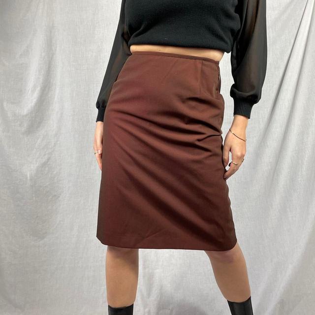 Jean-Paul Gaultier Women's Skirt - Burgundy - 26" on Productcaster.