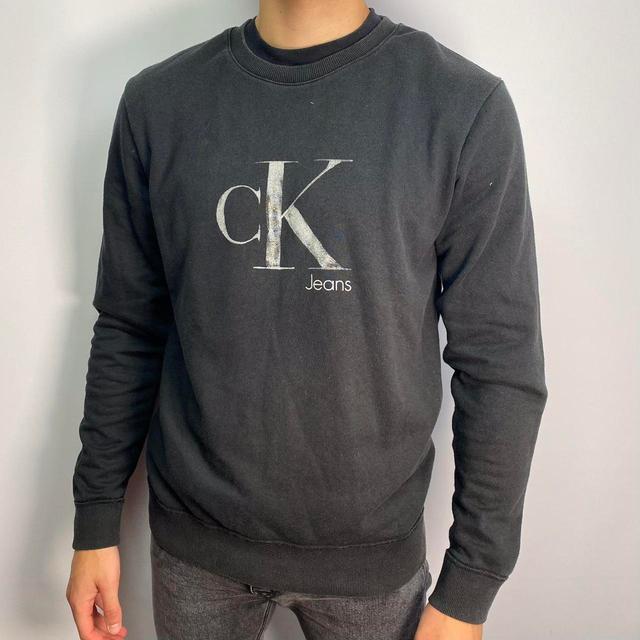 Calvin Klein Jeans Men's Sweatshirt - Black - L on Productcaster.