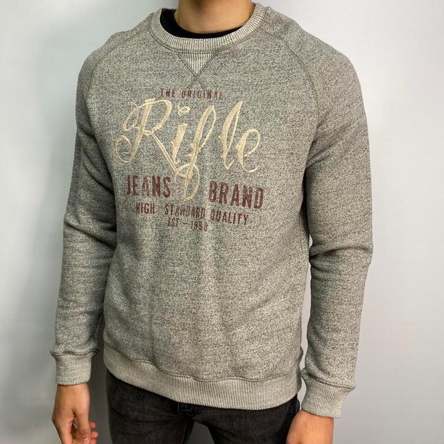 Rifle Paper Co. Men's Sweatshirt - Grey - M on Productcaster.