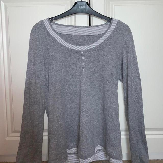 BHS Women's Top - Grey - M on Productcaster.