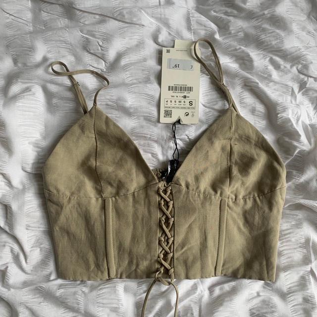 Zara Women's Corset - Khaki - 6 on Productcaster.