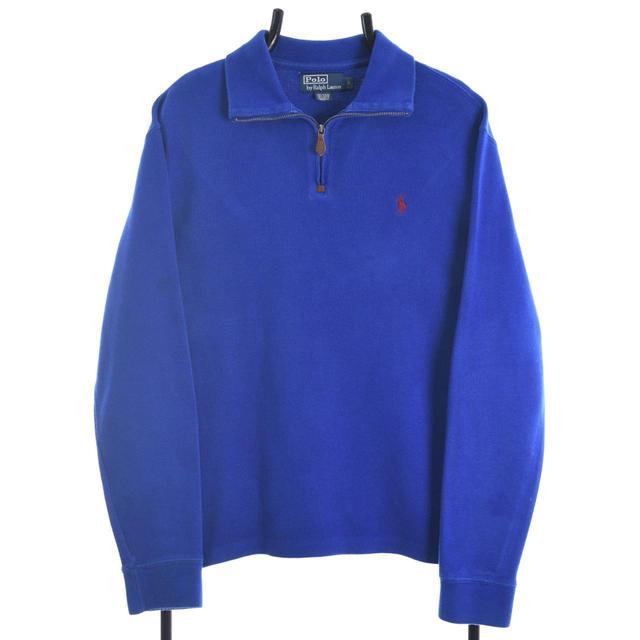 Polo Ralph Lauren Men's Sweatshirt - Blue - S on Productcaster.