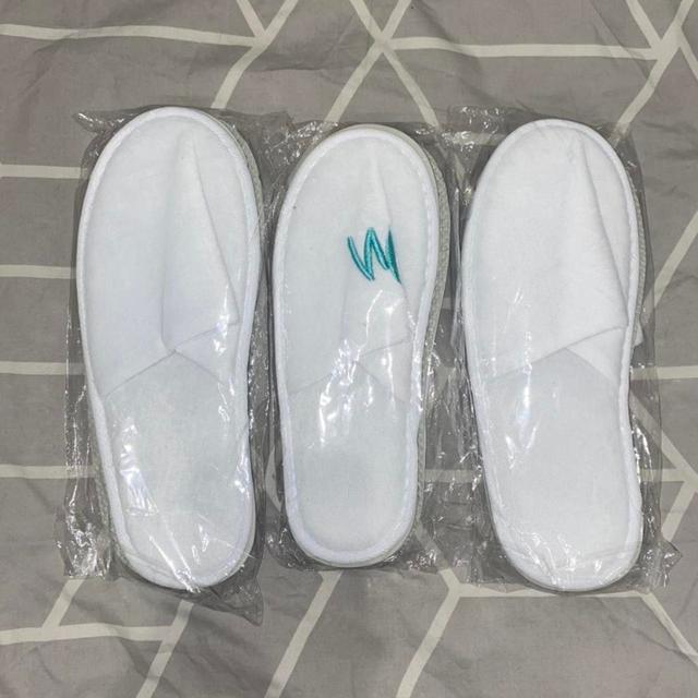 Men's Slippers - White - One size on Productcaster.