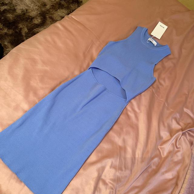 Bershka Women's Dress - Blue - M on Productcaster.