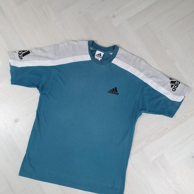 Adidas Men's T-shirt - Blue - L on Productcaster.