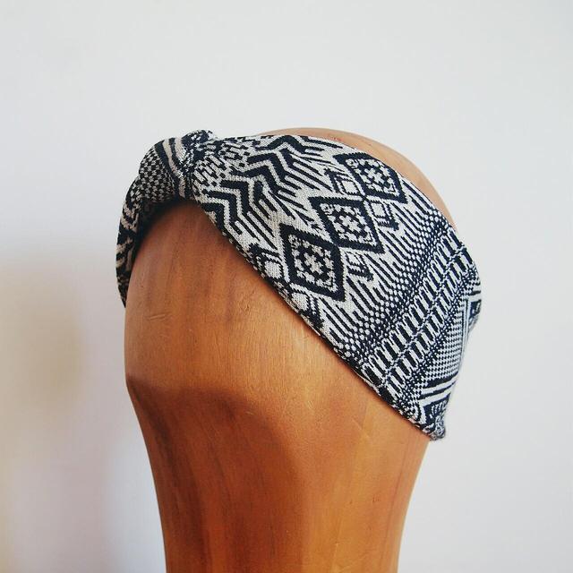 Handmade Women's Hair accessory - Black/White on Productcaster.