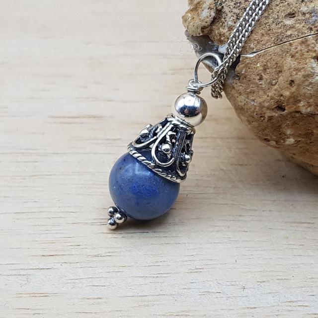 Handmade Women's Necklace - Blue on Productcaster.