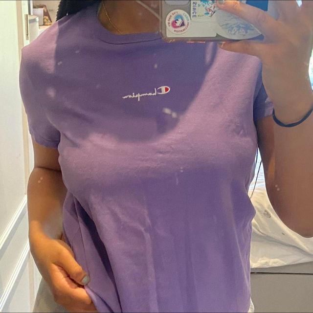 Champion Women's T-shirt - Purple - S on Productcaster.