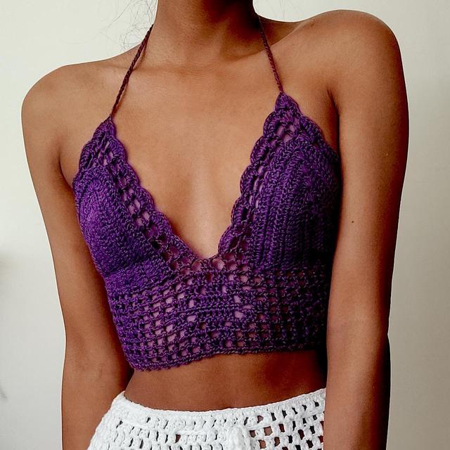 Women's Crop top - Purple - M on Productcaster.