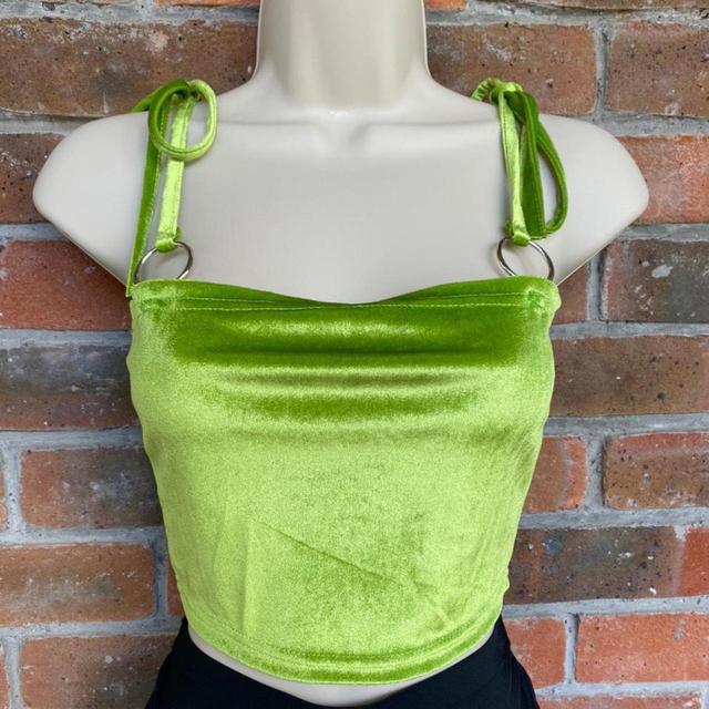 Custom Women's Crop top - Green - L on Productcaster.