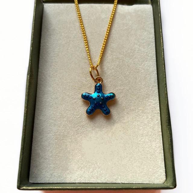 Custom Women's Necklace - Blue on Productcaster.