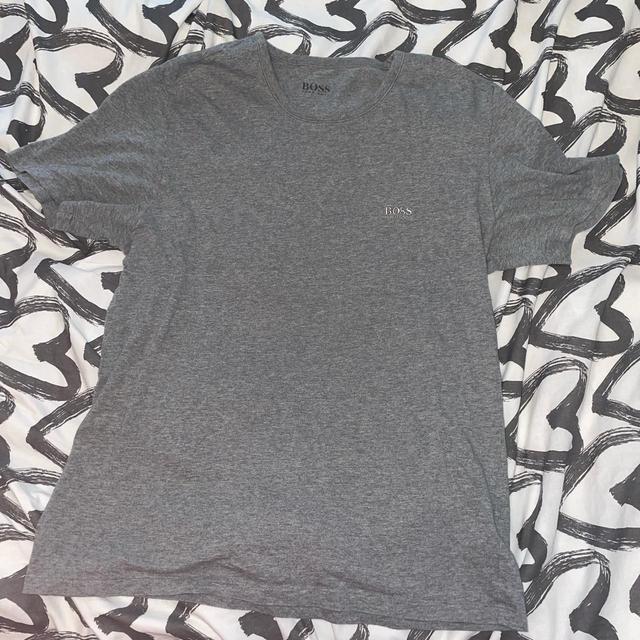 Hugo Boss Men's T-shirt - Grey - L on Productcaster.