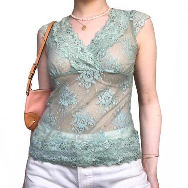 Monsoon Women's Vest - Blue/Green - 10 on Productcaster.