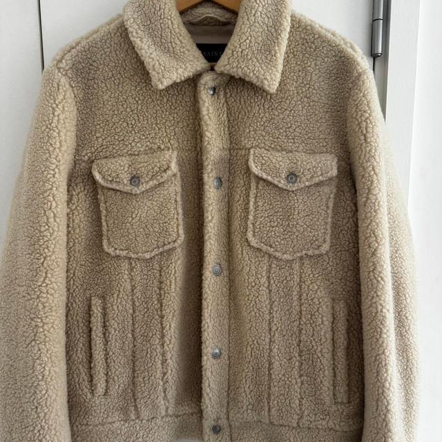 AllSaints Men's Jacket - Cream/Tan - L on Productcaster.