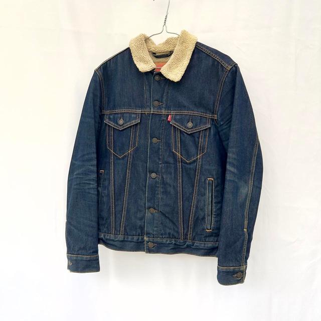 Levi's Men's Casual Jacket - Navy - S on Productcaster.