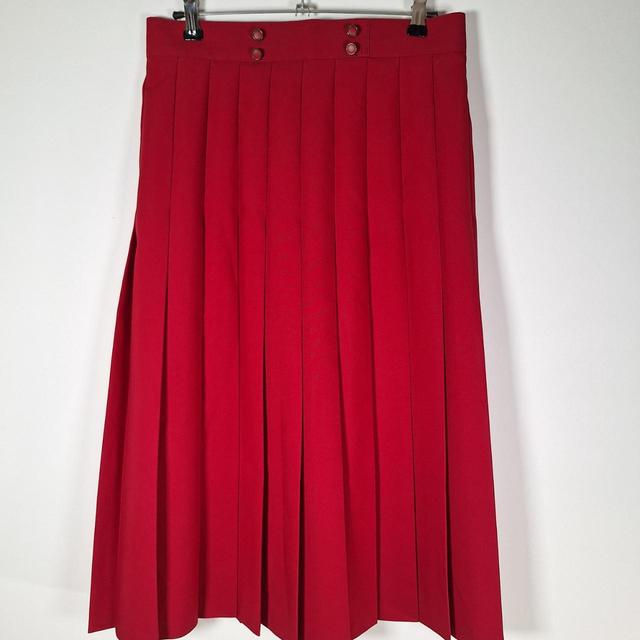 St Michael Women's Midi Skirt - Red - UK 12 on Productcaster.