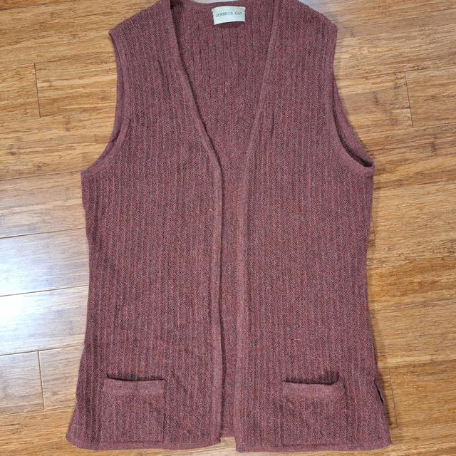 Preloved Women's Waistcoat - Burgundy/Red - M on Productcaster.