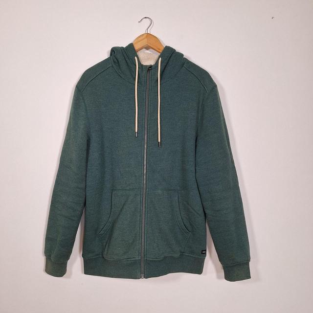 Swell Men's Hoodie - Green/Cream - L on Productcaster.