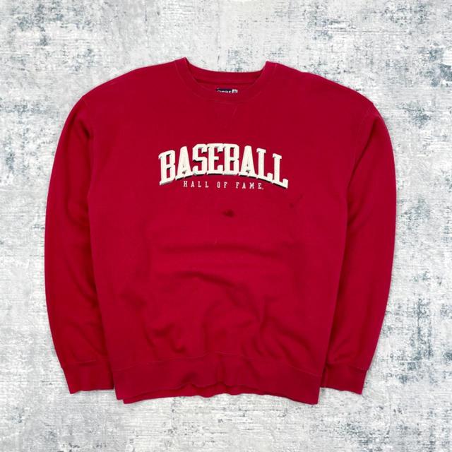 Vintage Men's Sweatshirt - Red/Burgundy - XXL on Productcaster.