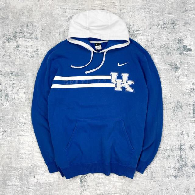 Nike Men's Jumper - Blue/White - XXL on Productcaster.