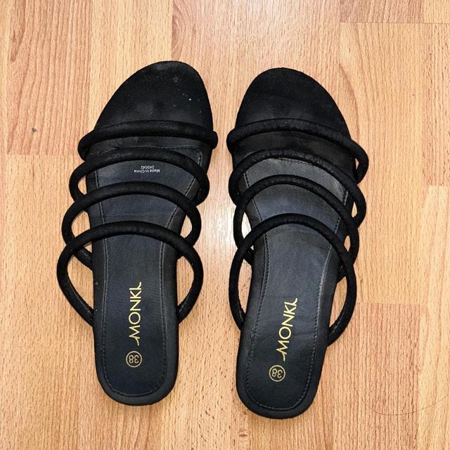 Monki Women's Slides - Black - UK 5 on Productcaster.