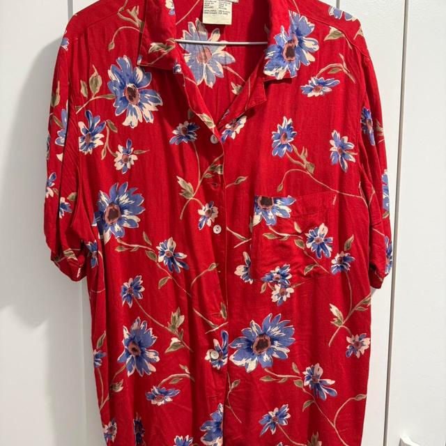 Vintage Women's Shirt - Red/Multi - M on Productcaster.