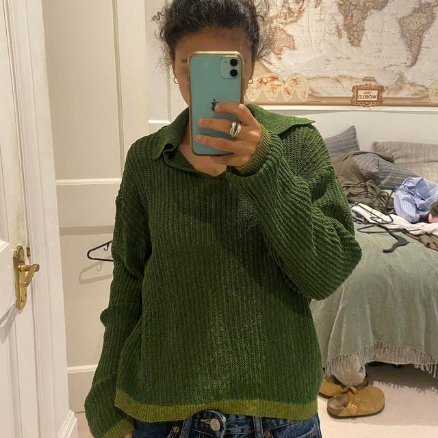 Zara Women's Jumper - Green - S on Productcaster.