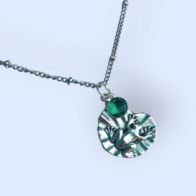 Handmade Women's Necklace - Green on Productcaster.