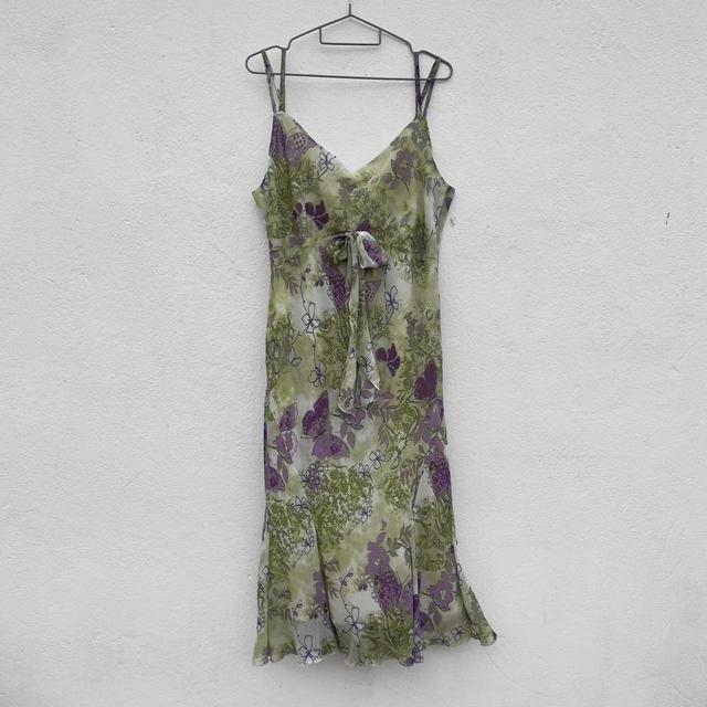 Per Una Women's Babydoll Dress - Green/Purple - 16 on Productcaster.