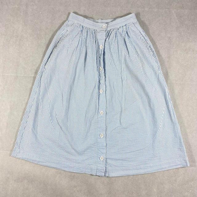 H&M Women's Skirt - Blue - UK 6 on Productcaster.