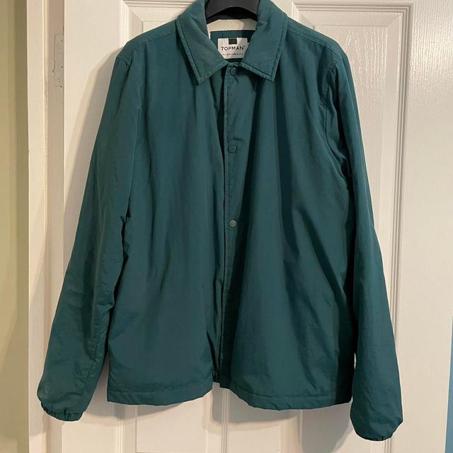 Topman Men's Jacket - Green - S on Productcaster.