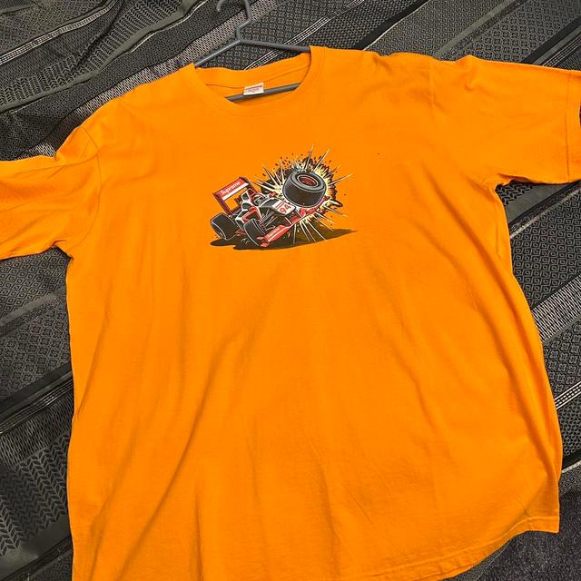 Supreme Men's T-shirt - Orange/Yellow - XL on Productcaster.