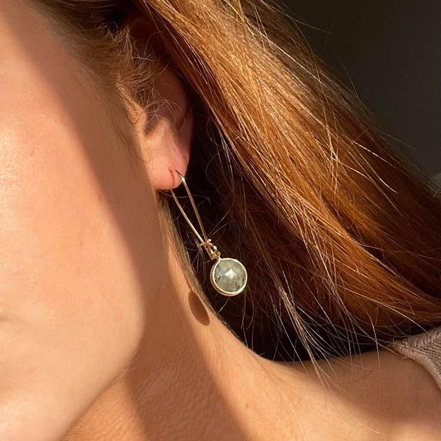 Women's Earrings - Gold on Productcaster.