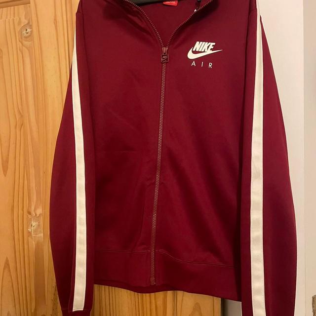 Nike Men's Sweatshirt - Burgundy/Red - M on Productcaster.