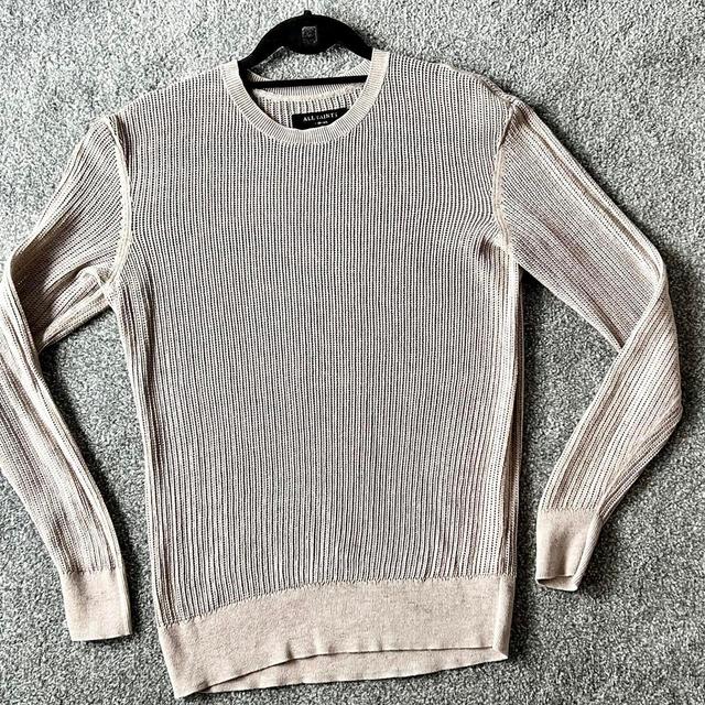 AllSaints Men's Jumper - Cream/Tan - XS on Productcaster.