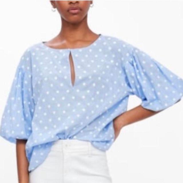 Zara Women's Blouse - Blue - S on Productcaster.