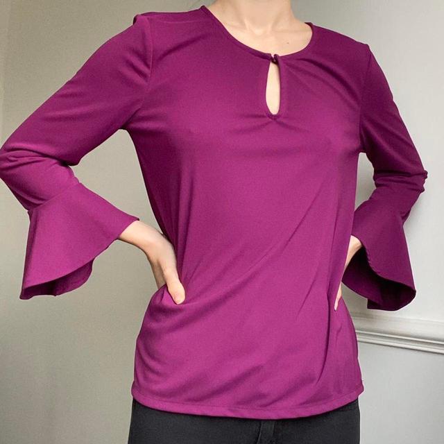 Ann Taylor Women's Blouse - Purple - S on Productcaster.