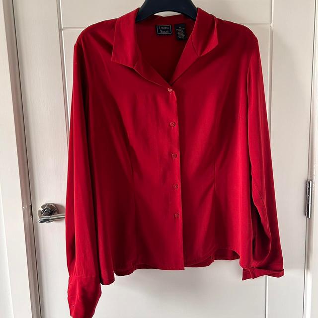 Women's Blouse - Red - 16 on Productcaster.