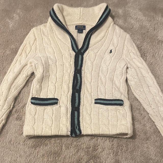 Polo Ralph Lauren Kids Cardigan - Cream/White on Productcaster.