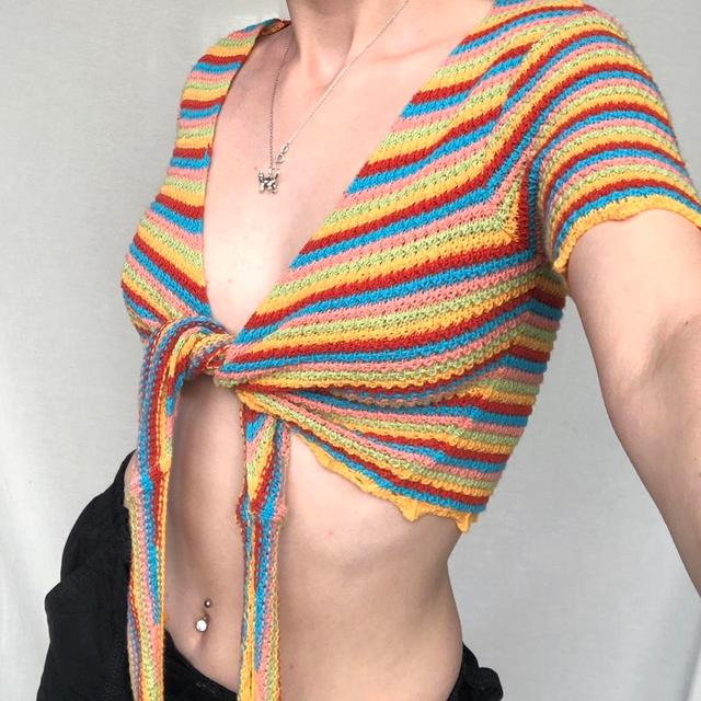 Urban Outfitters Women's Crop top - Multi - S on Productcaster.