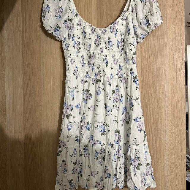 Hollister Co. Women's Dress - White/Multi - 12 on Productcaster.