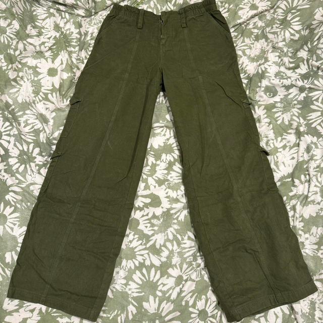 Motel Women's Low rise Cargo Trousers - Green - XL on Productcaster.